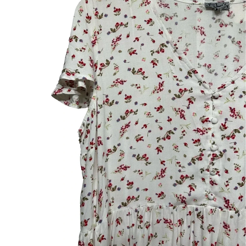 J for Justify Floral Dress 1X Boho Cottagecore Country Western Style Dress - Picture 13 of 16